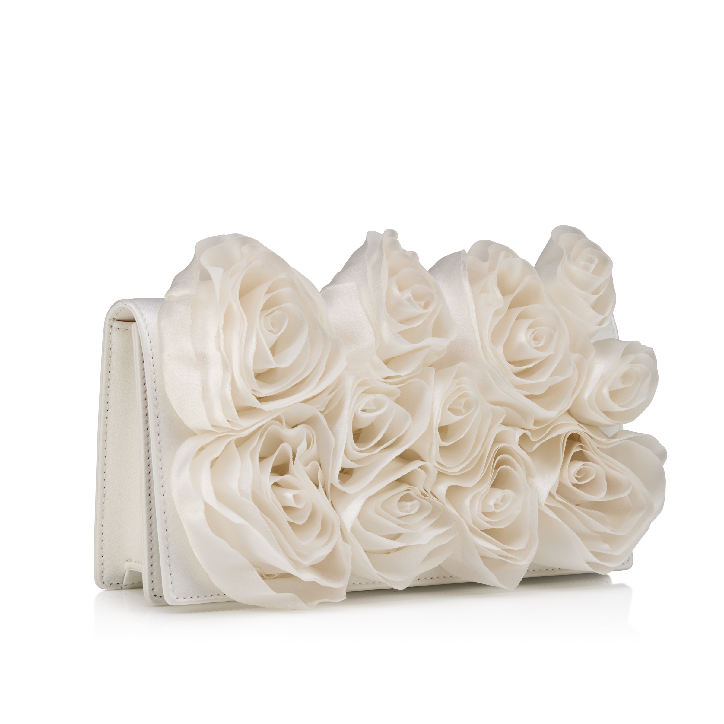 SS26 BETTINA CLUTCH TAFFETAS MERE LACHAISE CREPE SATIN