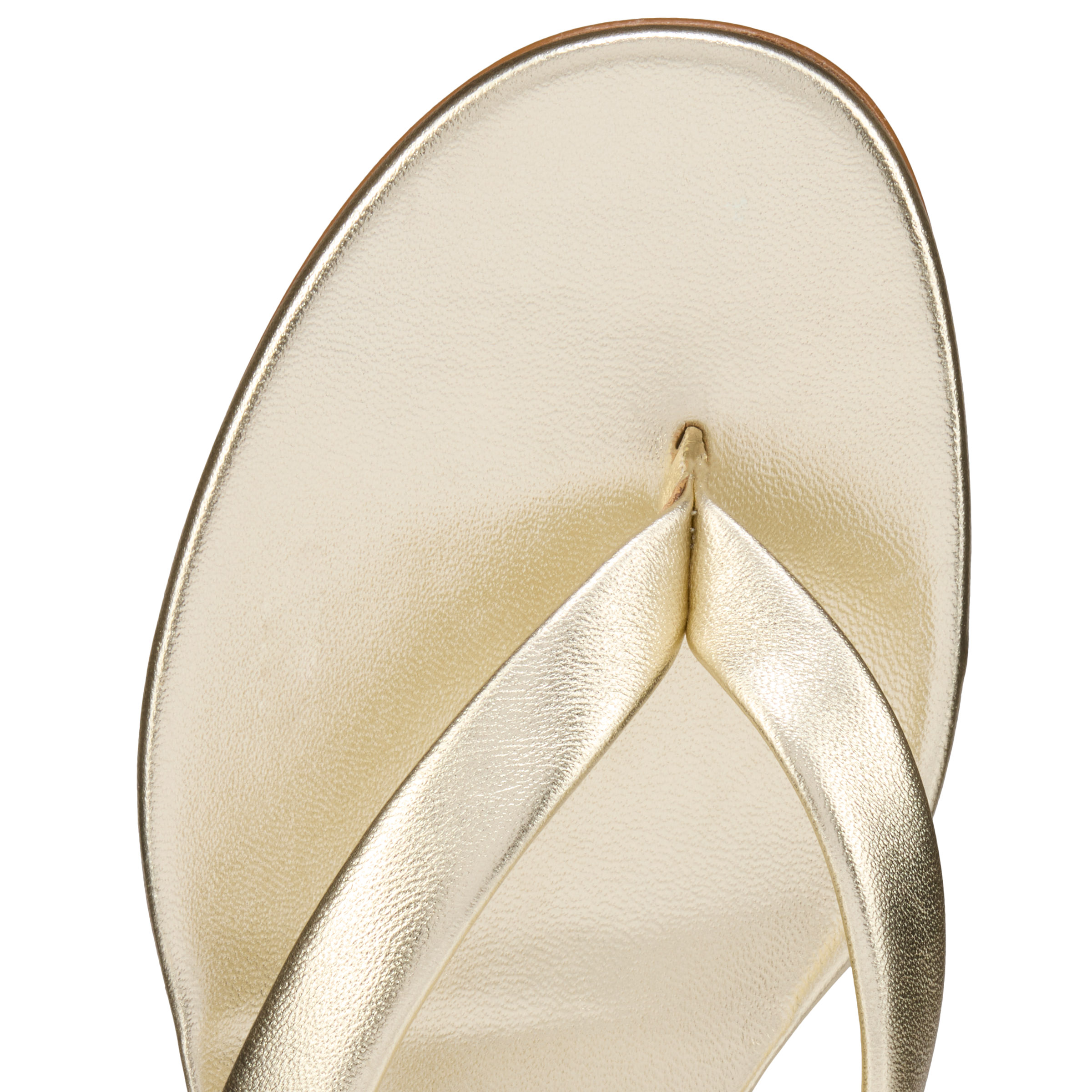 FW26 MISS Z THONG FLAT NAPPA LAMINATA LINING