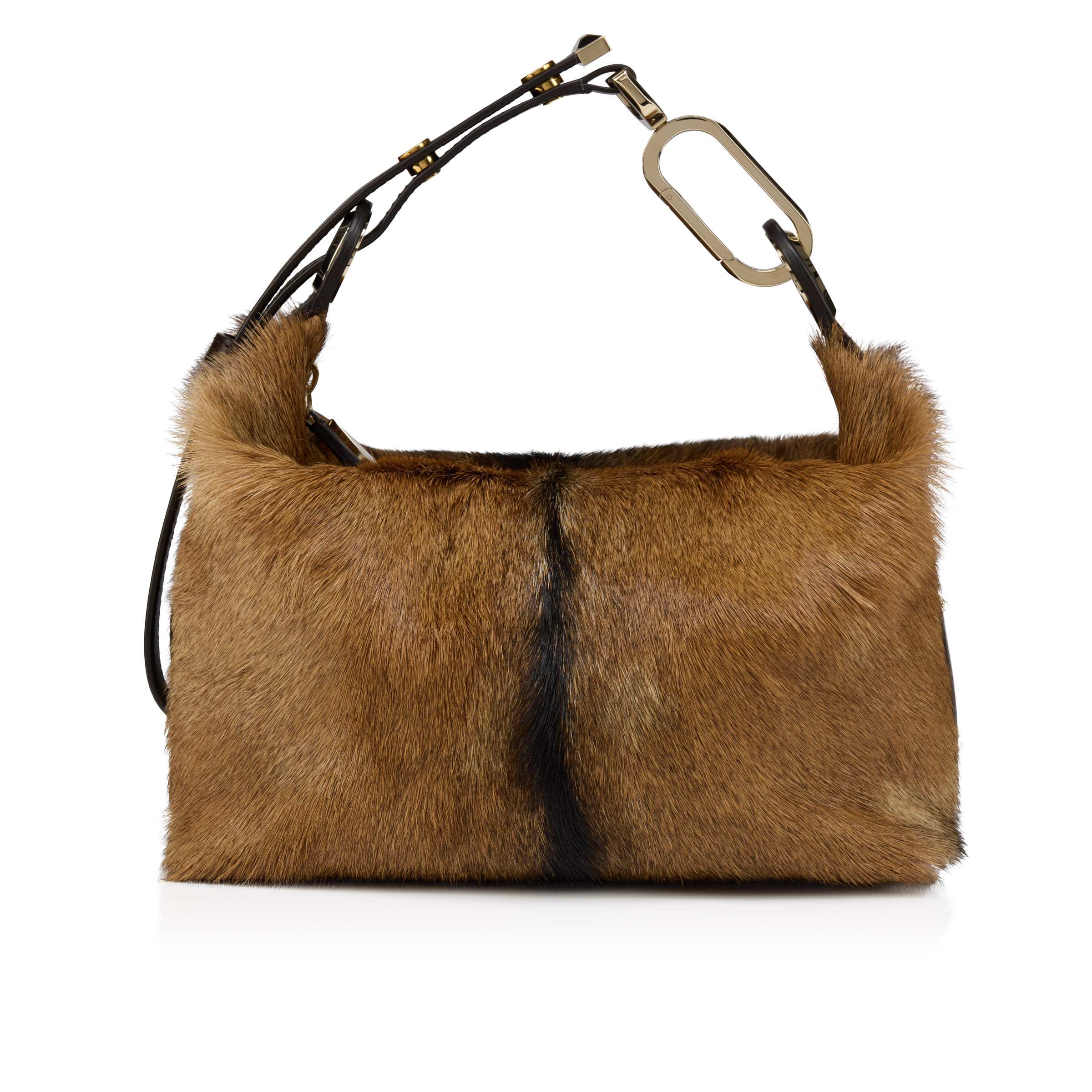 FW26 FLO POUCH NATURAL GOAT FUR