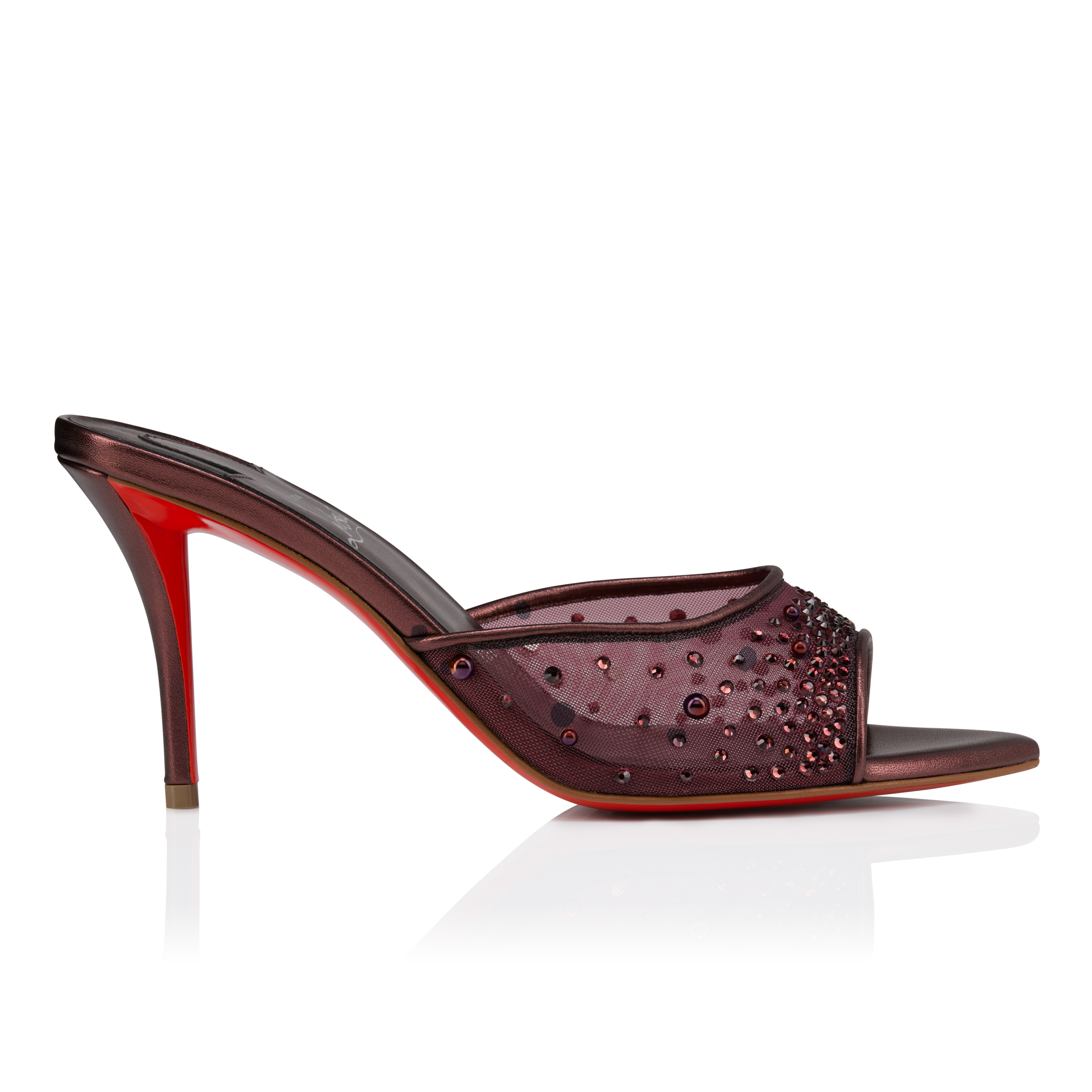SS26 MISS Z MULE DEGRASSTRASS PERLA 80 RETE NAPPA LAMIN