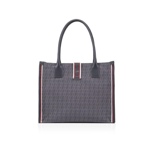 SS24 NASTROLOUBI F-A-V- L TOTE JACQ MONO CL CALF P FAV