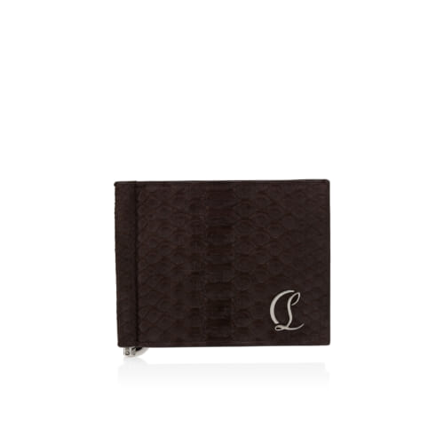 SS26 MOONCREST MONEY CLIP WALLET PYTHON NUBUCK