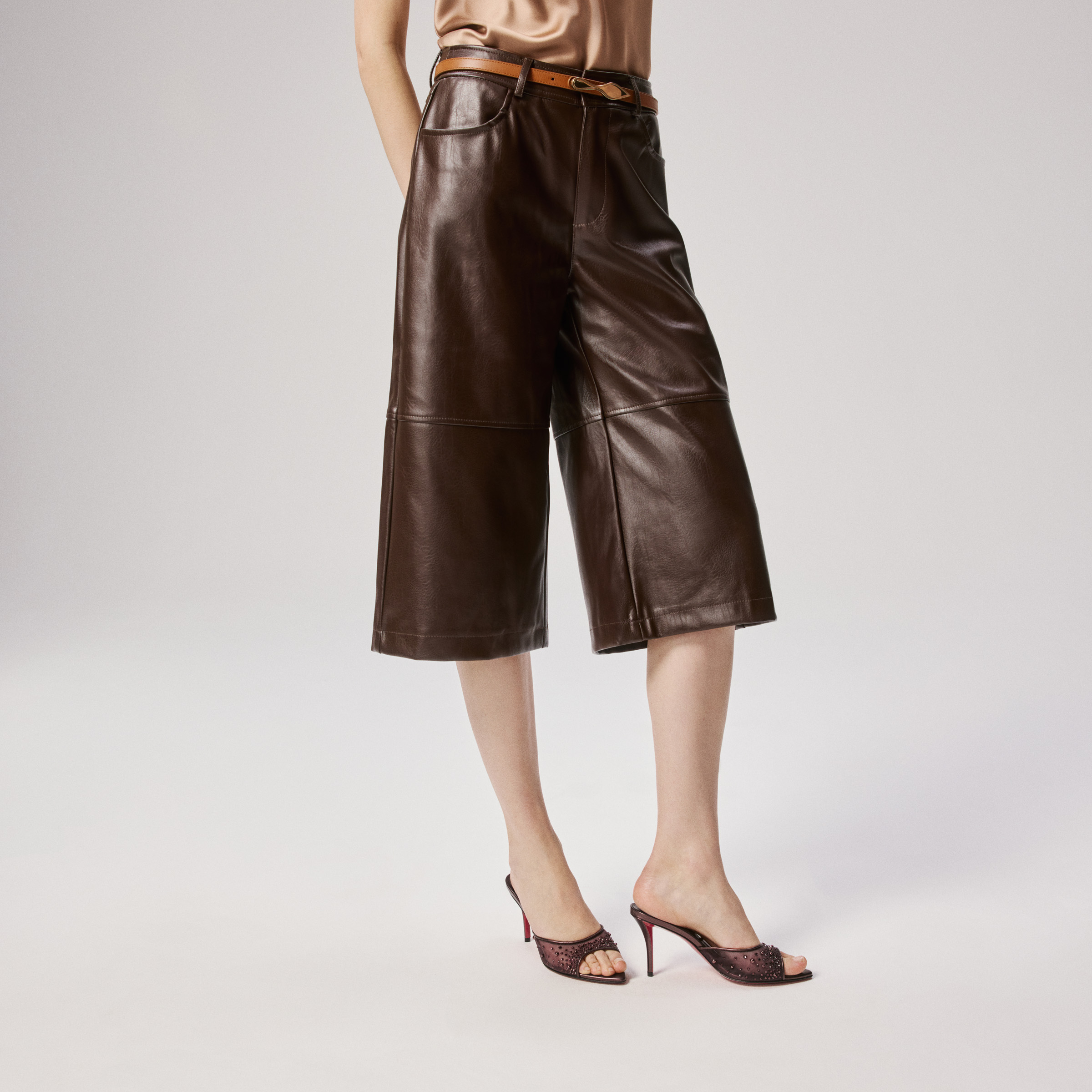 SS26 MISS Z MULE DEGRASSTRASS PERLA 80 RETE NAPPA LAMIN