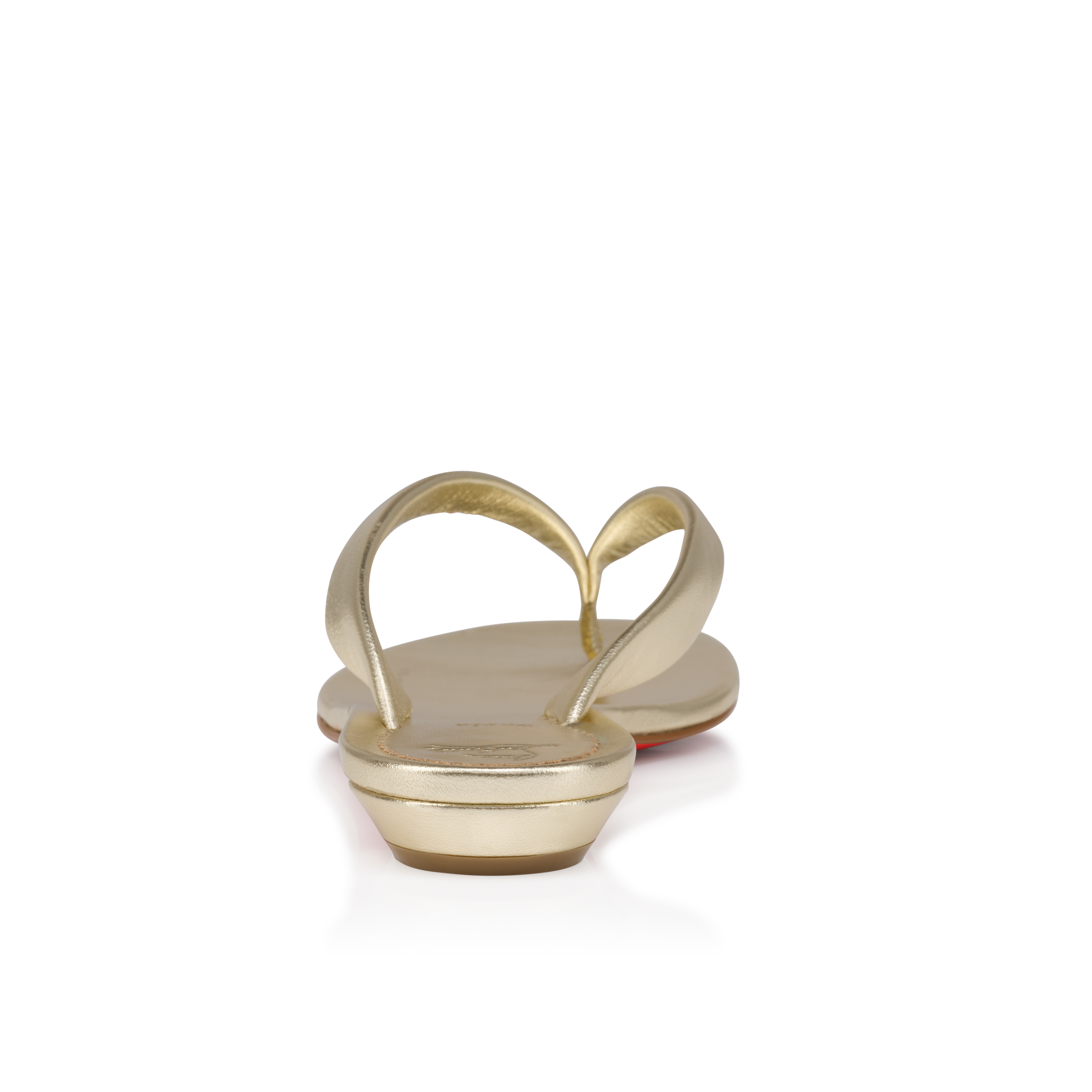 FW26 MISS Z THONG FLAT NAPPA LAMINATA LINING