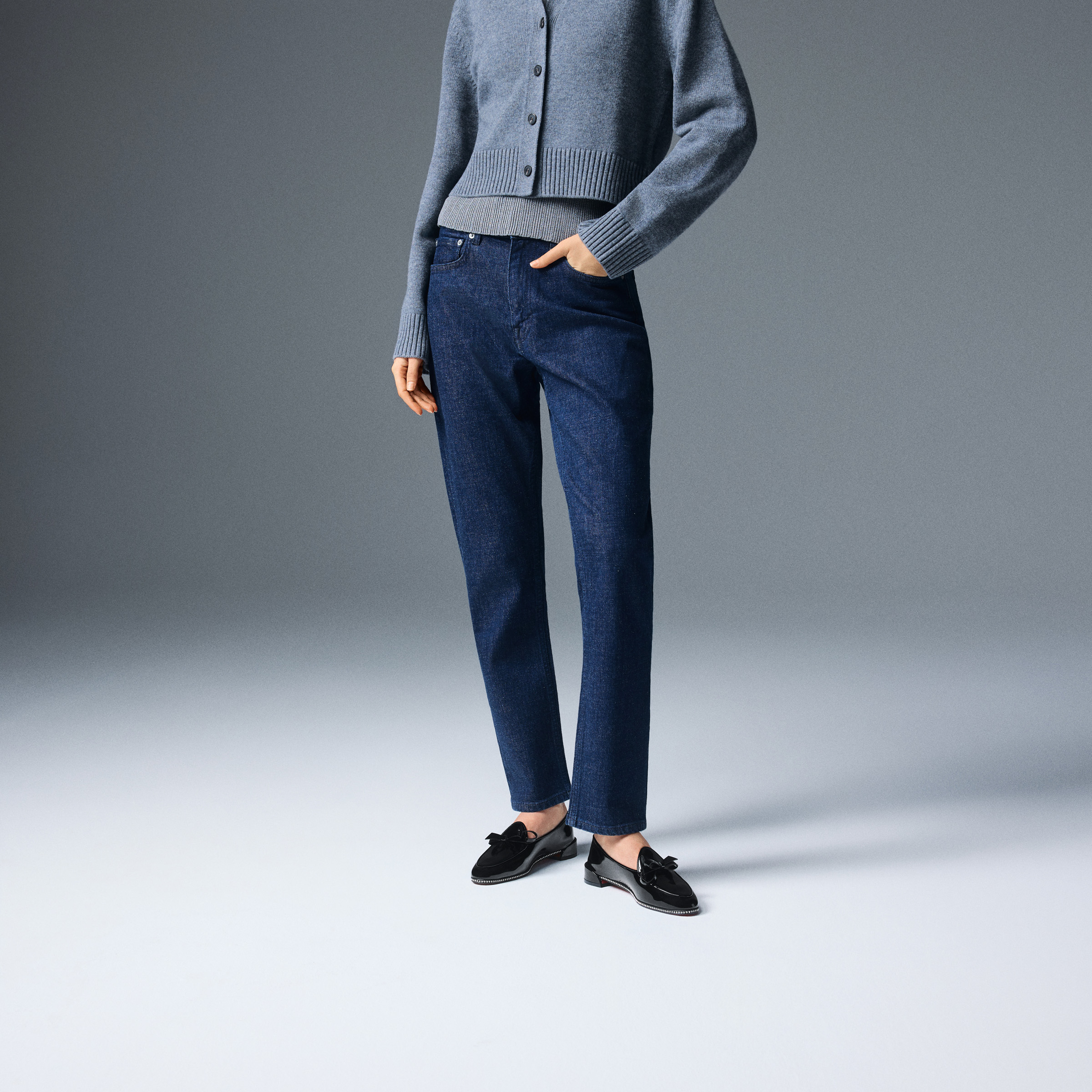 FW26 MOCASTRASS FLAT PATENT-LINING