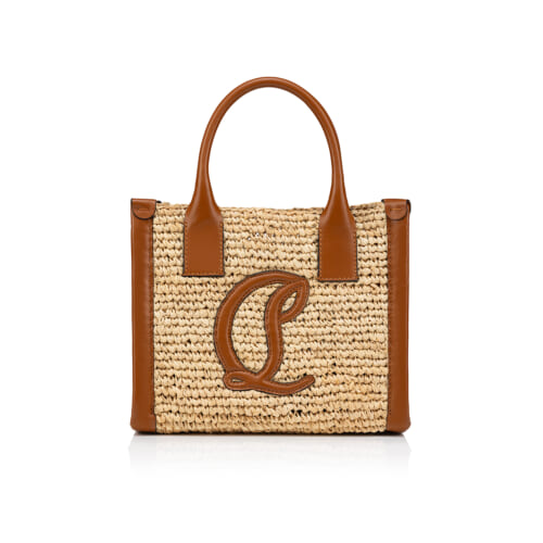 SS24 BY MY SIDE E W MINI TOTE RAFFIA CALF P CL LOGO