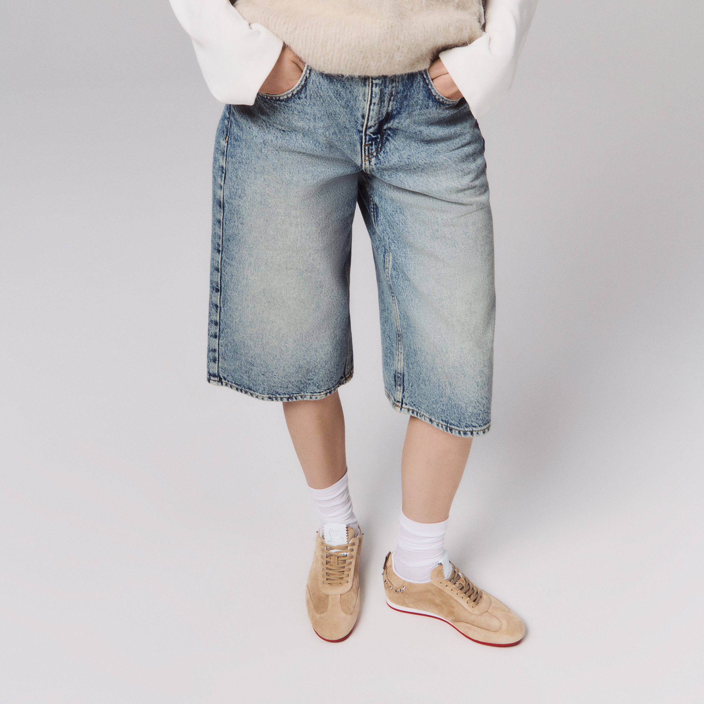 SS26 ELEONORA FLAT VEAU VELOURS NAP GG