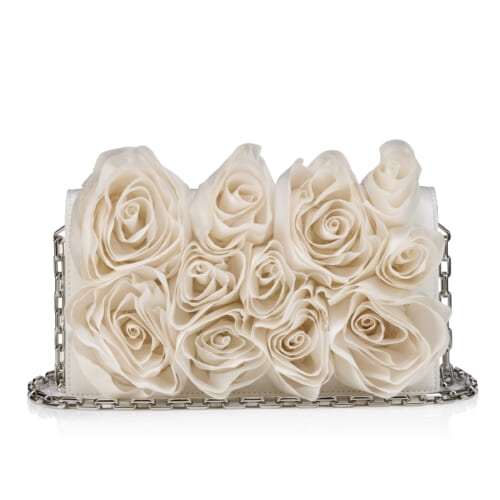SS26 BETTINA CLUTCH TAFFETAS MERE LACHAISE CREPE SATIN