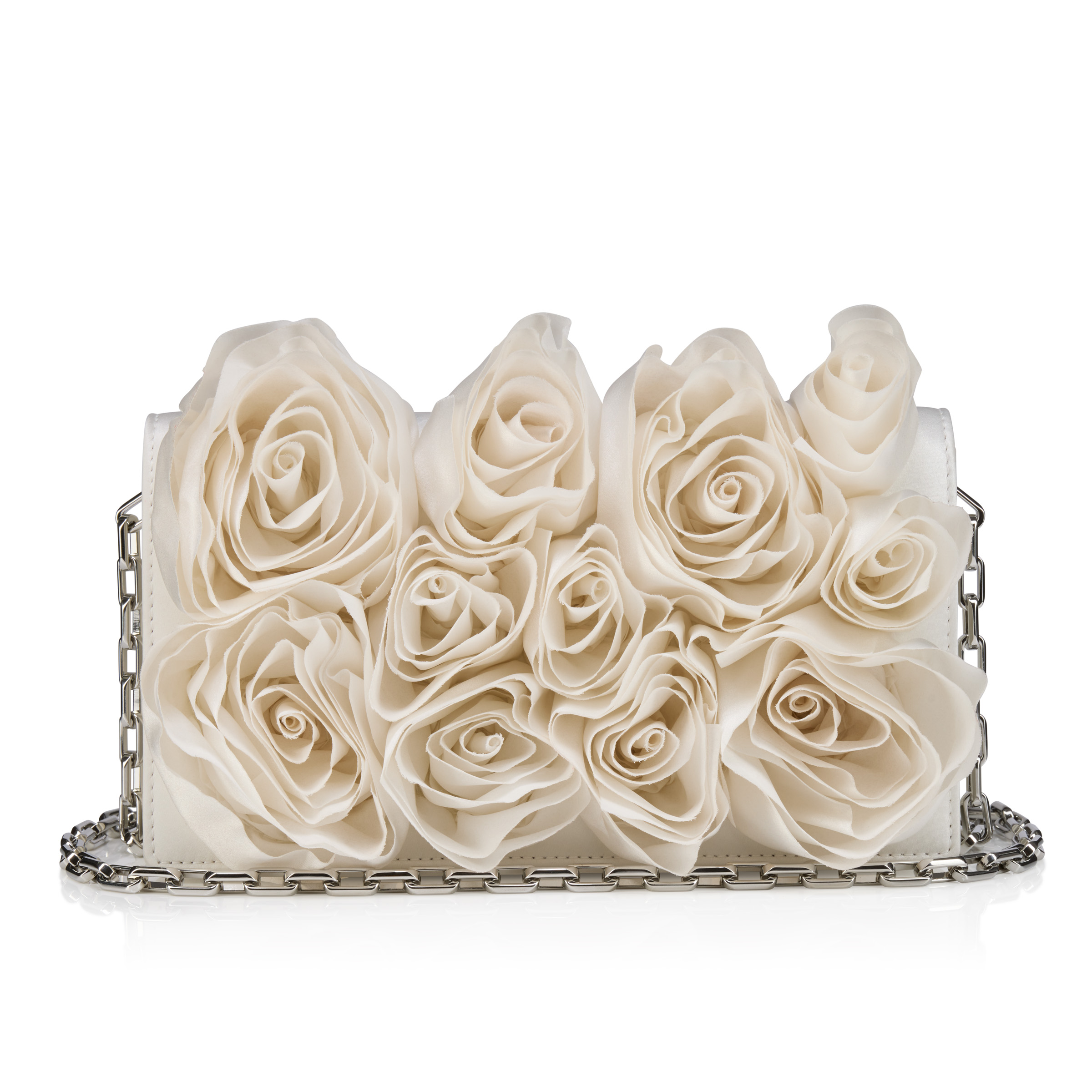 SS26 BETTINA CLUTCH TAFFETAS MERE LACHAISE CREPE SATIN