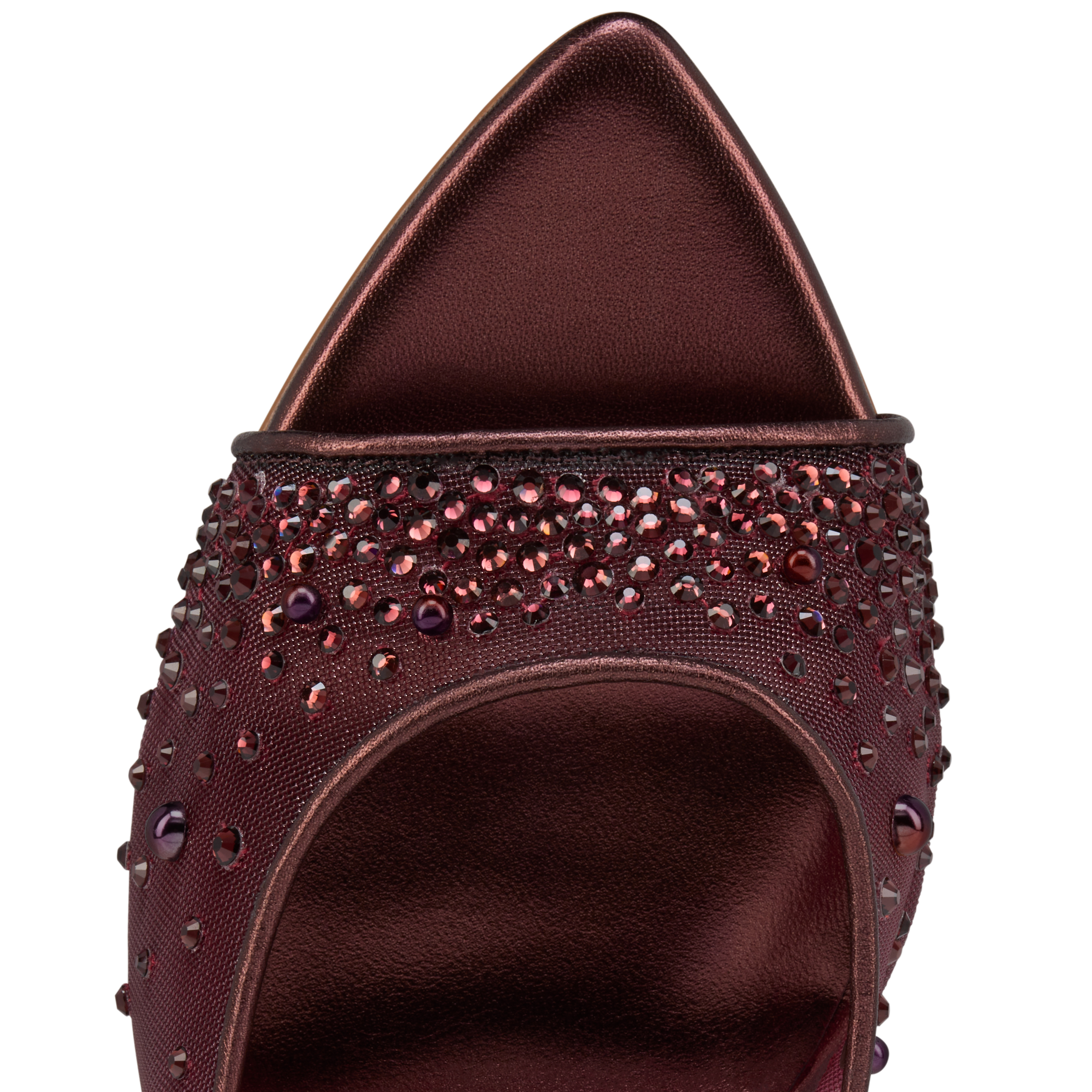 SS26 MISS Z MULE DEGRASSTRASS PERLA 80 RETE NAPPA LAMIN